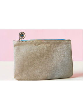 IPSY Stay Golden Gold Cosmetic Bag NWOT